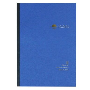 Užrašinė „YU-SARI” A5, langeliais 5 mm, mėlyna NYN-A501-SB Užrašinė „YU-SARI” A5, langeliais 5 mm, mėlyna NYN-A501-SB
